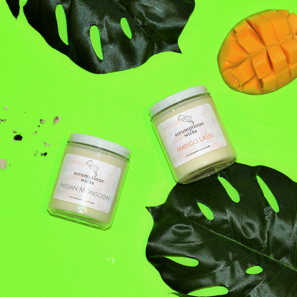 Behind the Fragrances: Mango Lassi and Indian Monsoon, Scented Soy Candles Inspired by South Asia