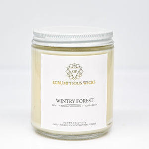 Wintry Forest Jar